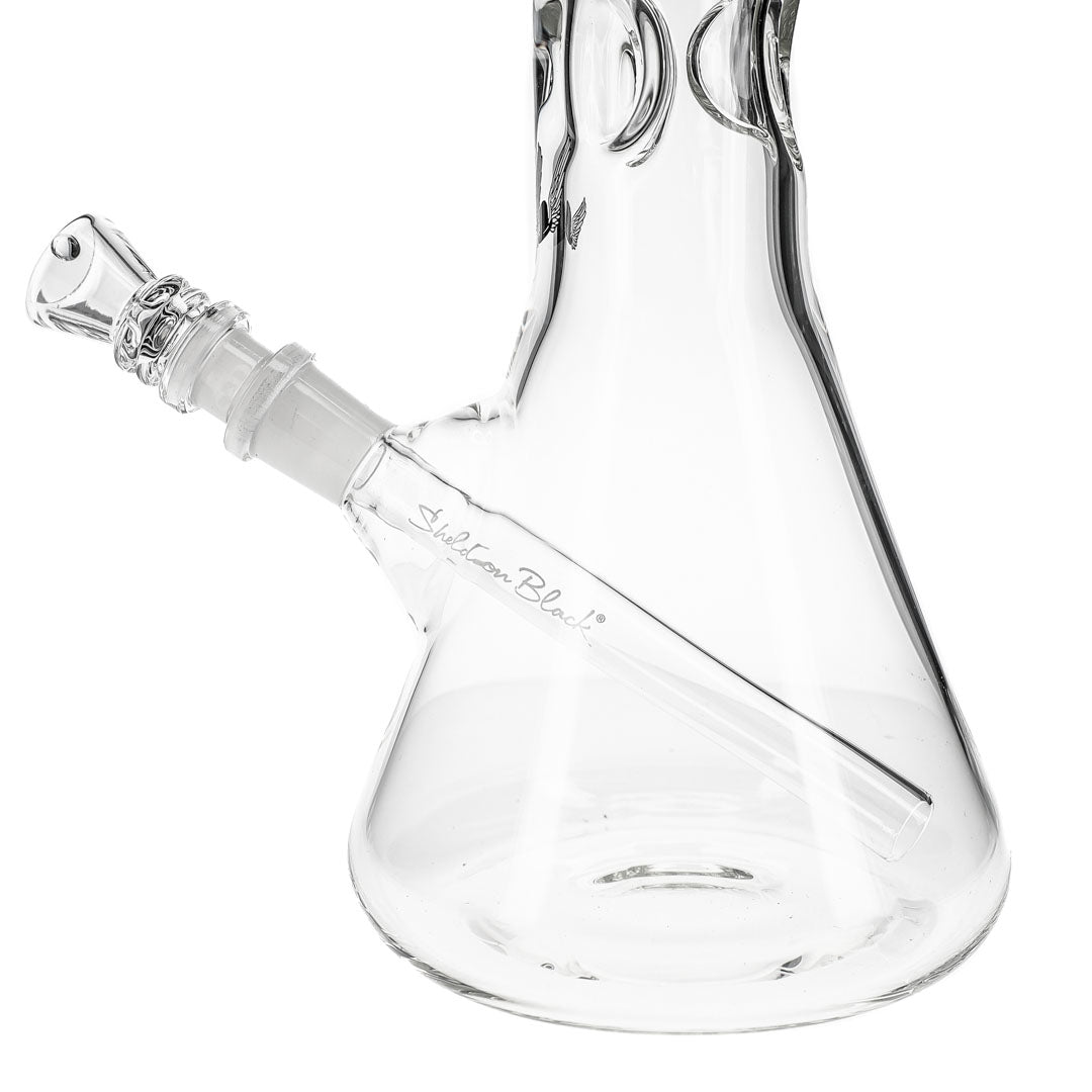 16-inch Medio Glass Beaker Bong by Sheldon Black Glass