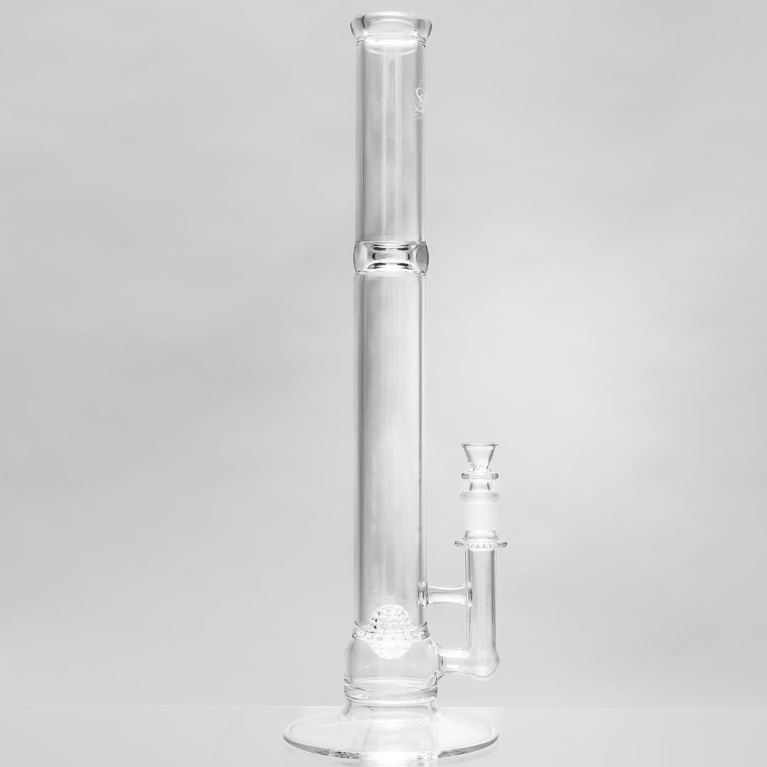 Straight Tube Lace-Sphere Bongs by Seed of Life Glassworks