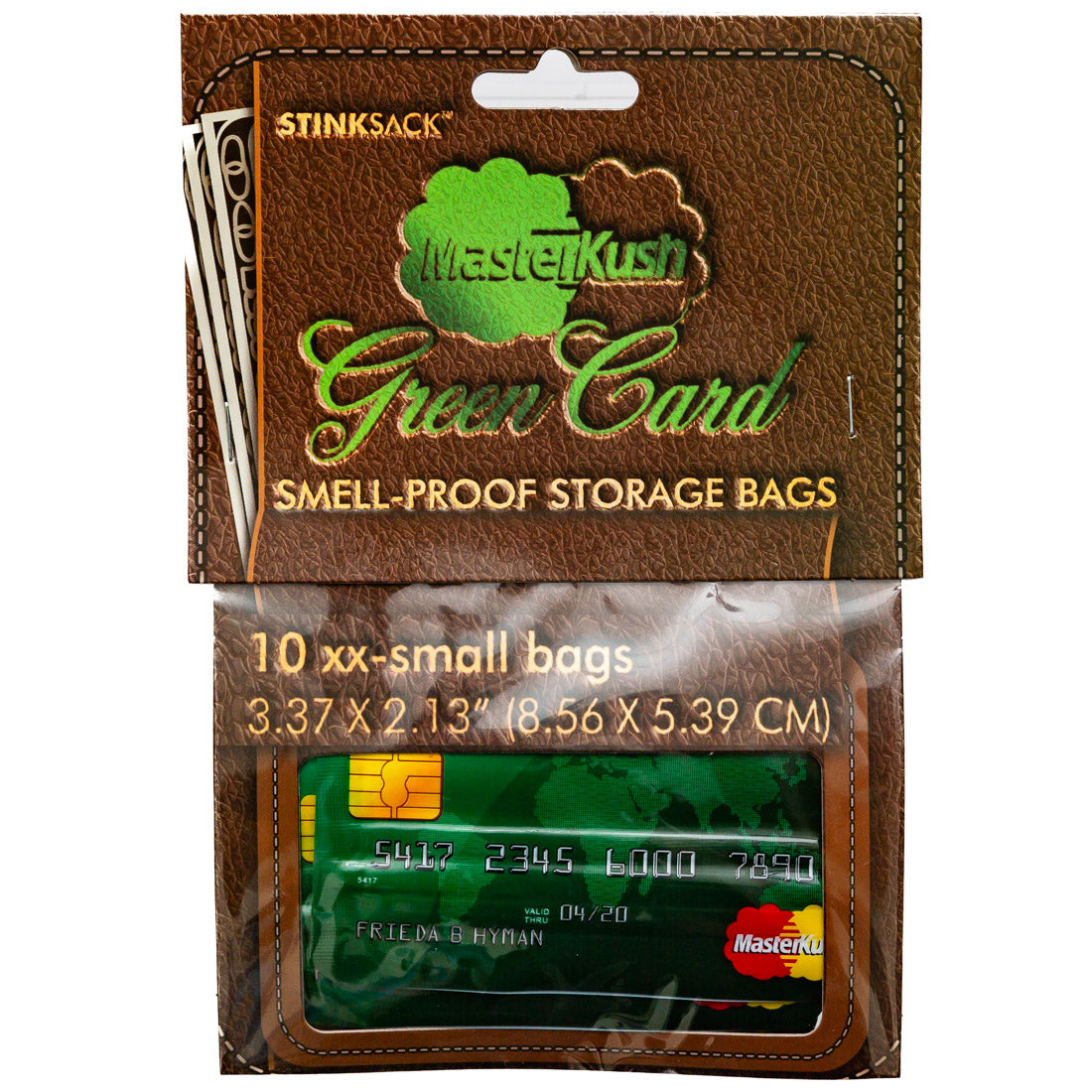 Stink Sack 10pk MasterKush Credit Card Bag