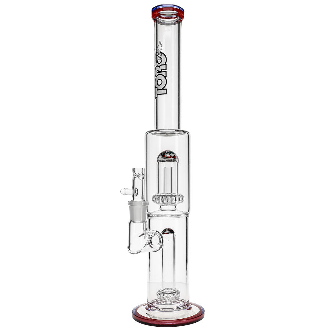 Full Size Circ to Circ Perc Bong by Toro Glass