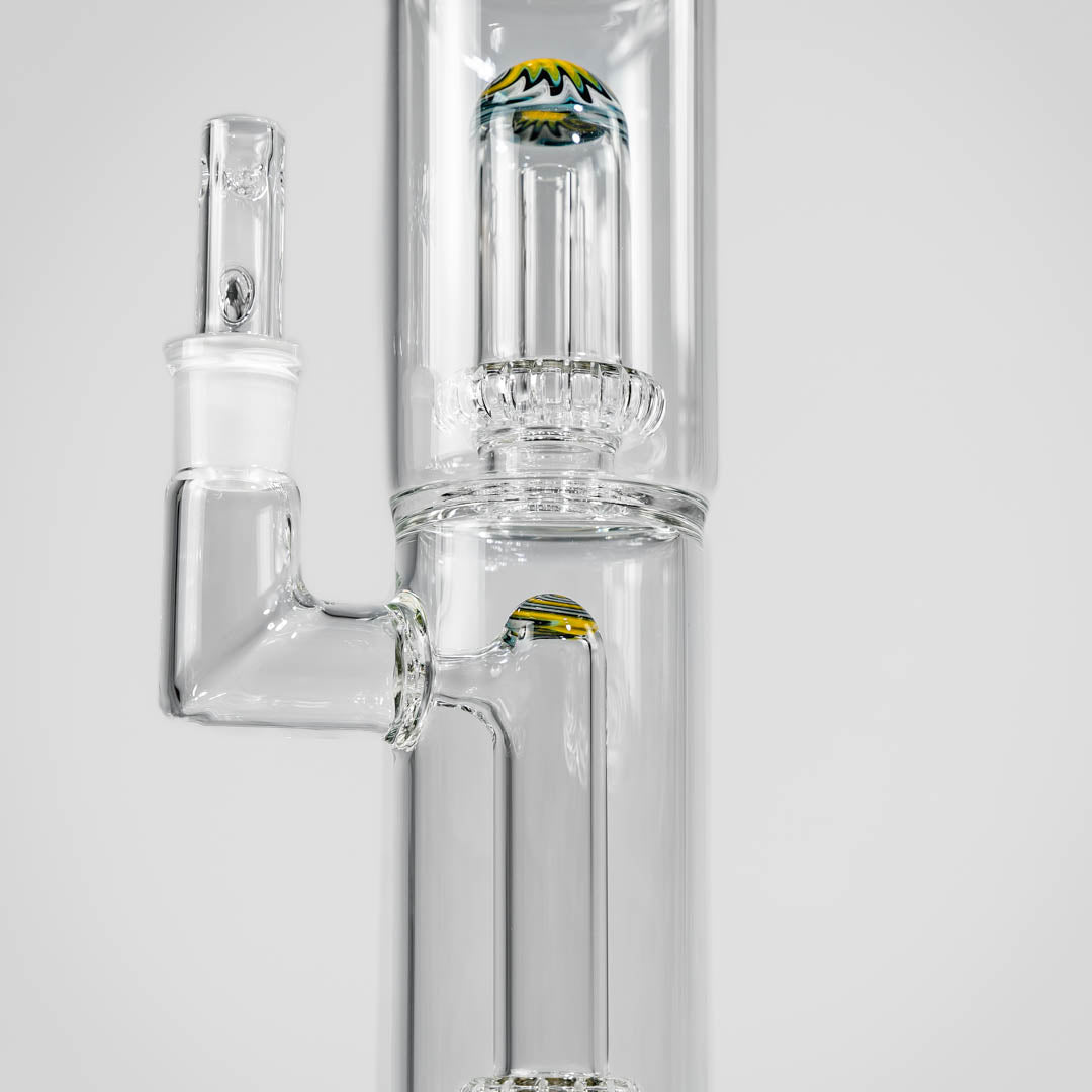 Full Size Circ to Circ Perc Bong by Toro Glass