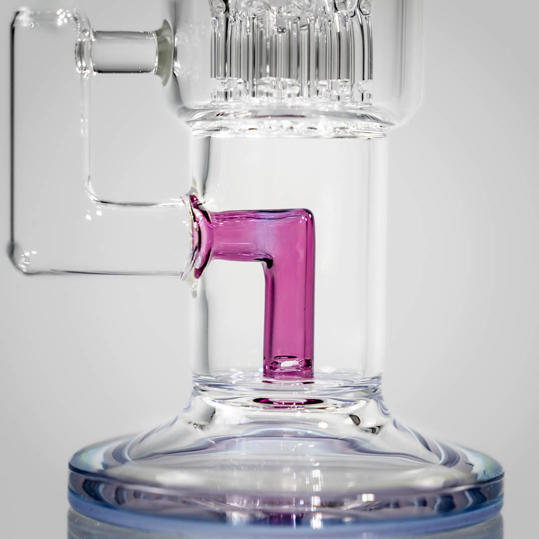 Colored Double Macro Dab Rig from Toro Glass