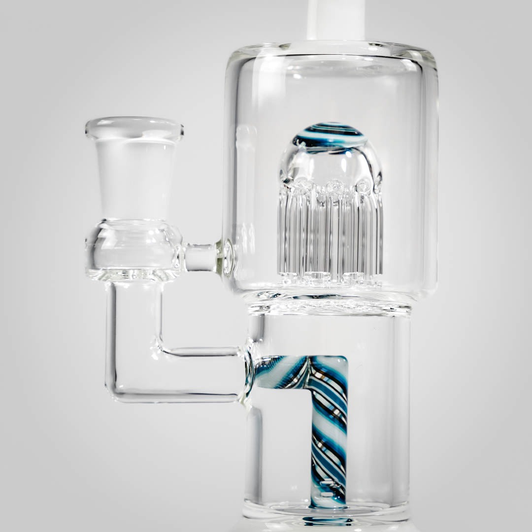Double Micro Dab Rig with Reversals by Toro Glass