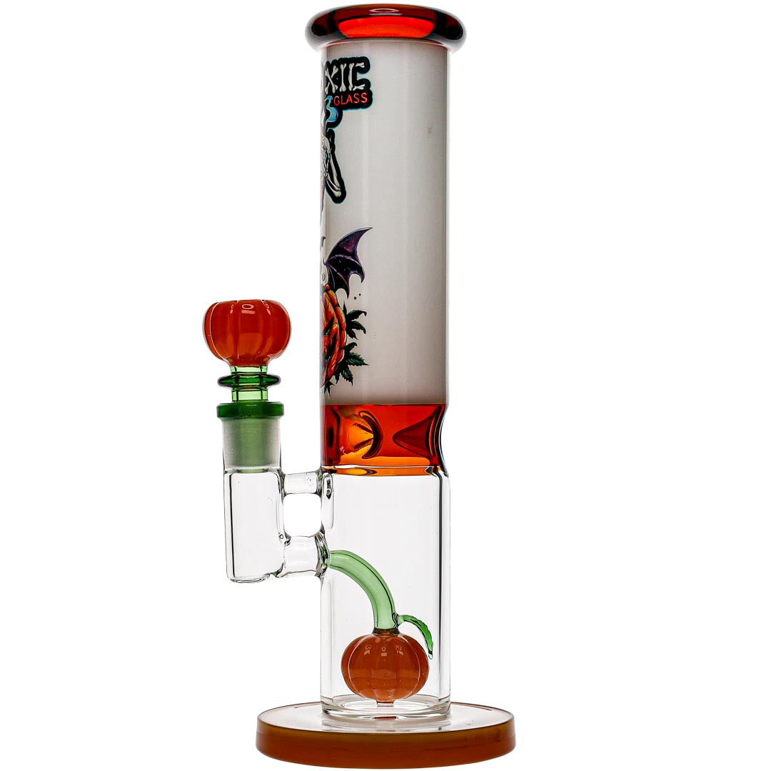 Toxic Glass Mini Halloween Pumpkin Bong Right Side View
