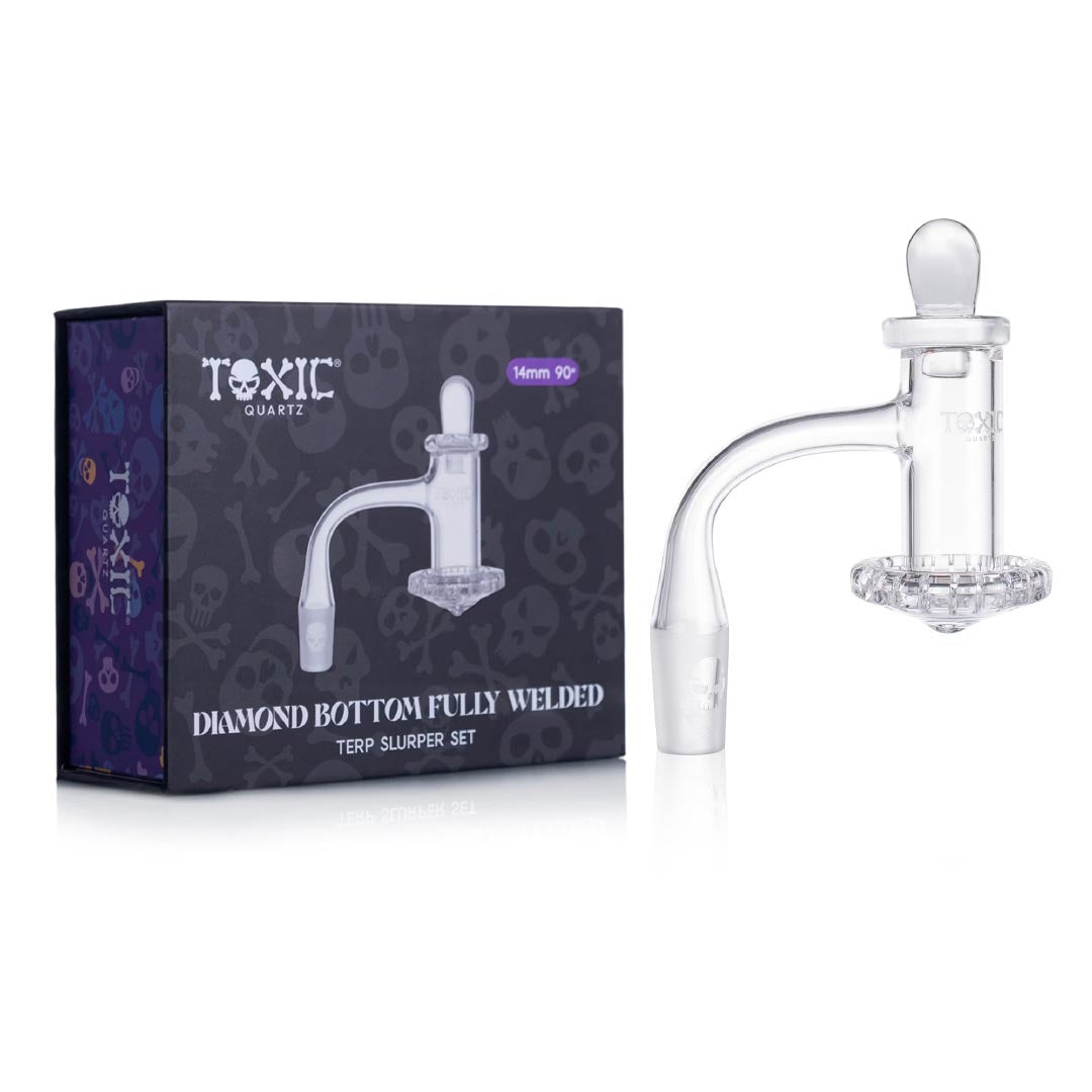 Toxic Glass Diamond Bottom Terp Slurper Set