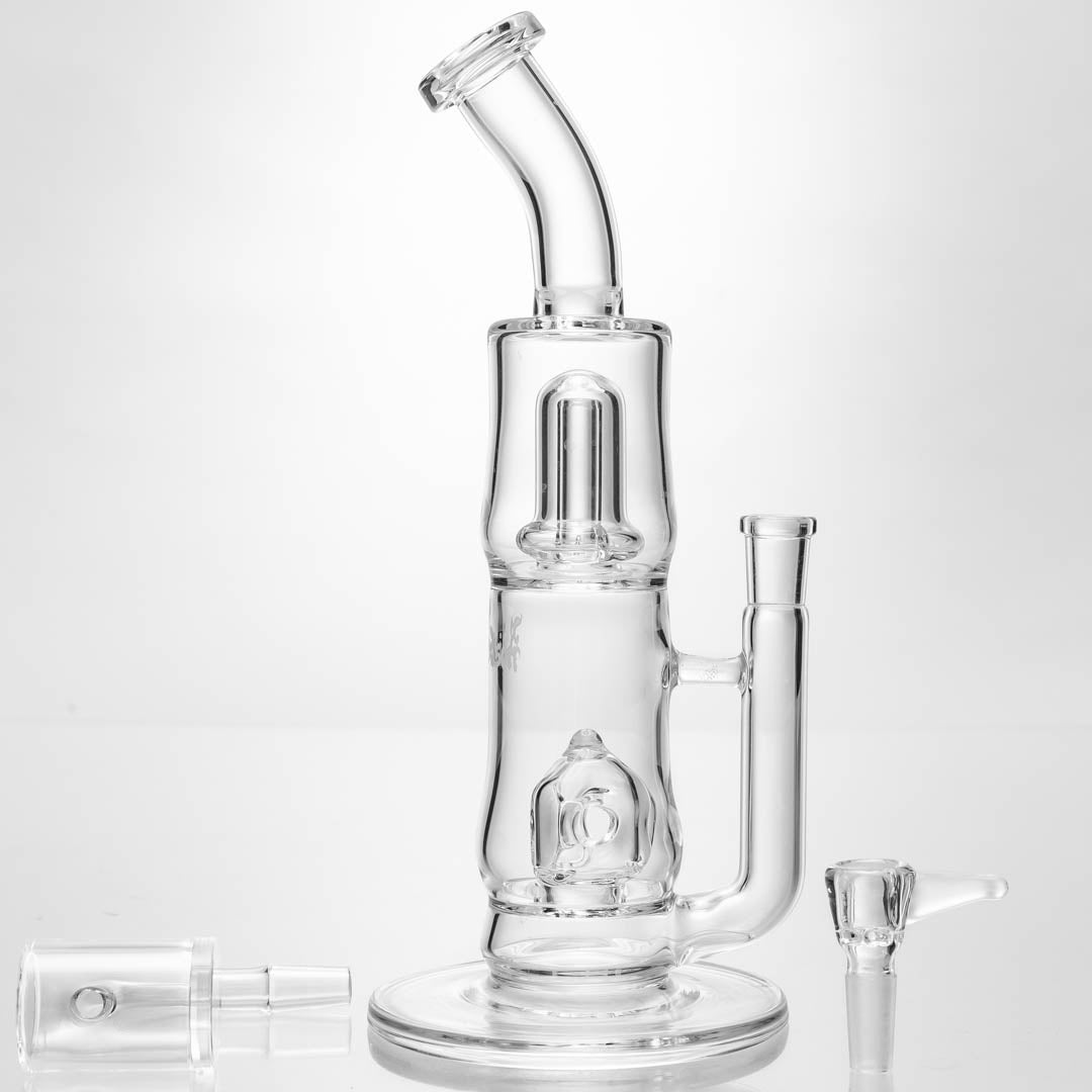 B. Wilson Two Chamber Triple Donut Dab Rig