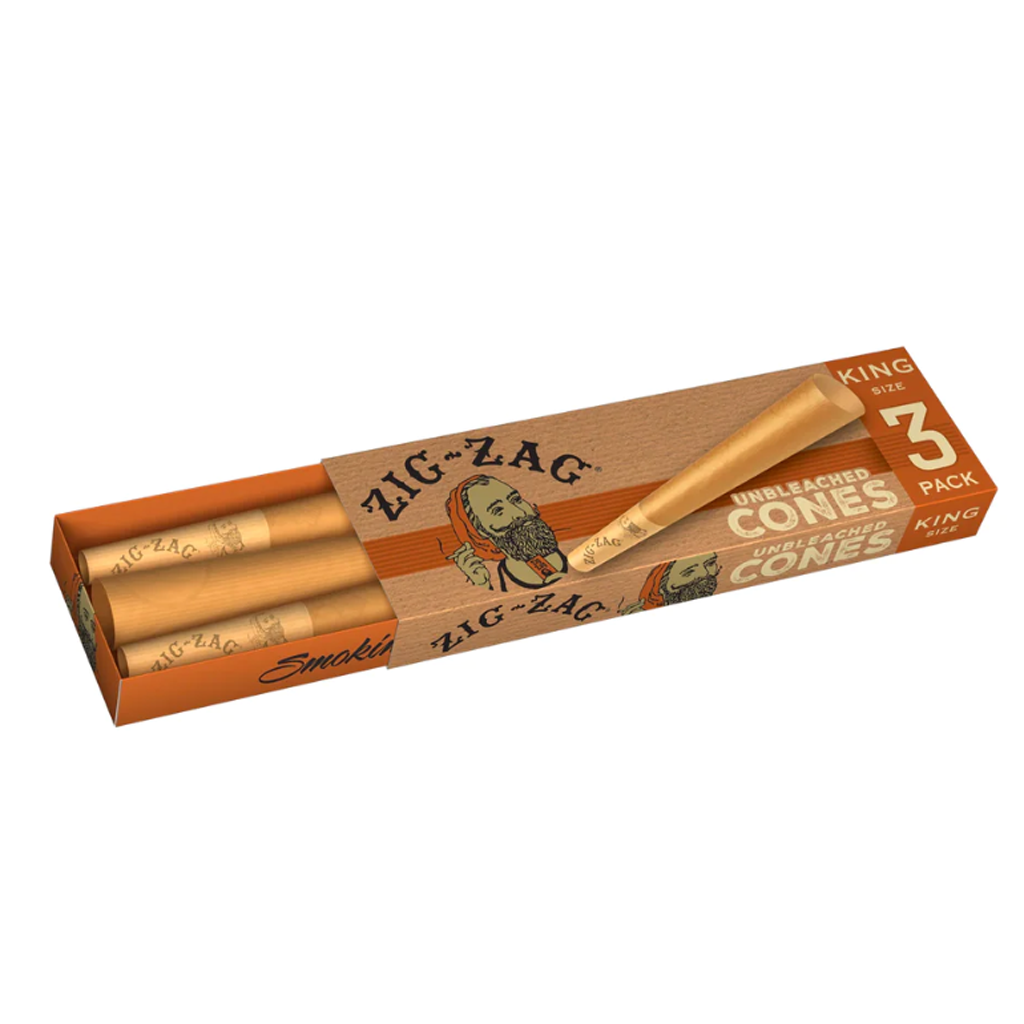 Zig Zag - Ultra Thin Unbleached Cones