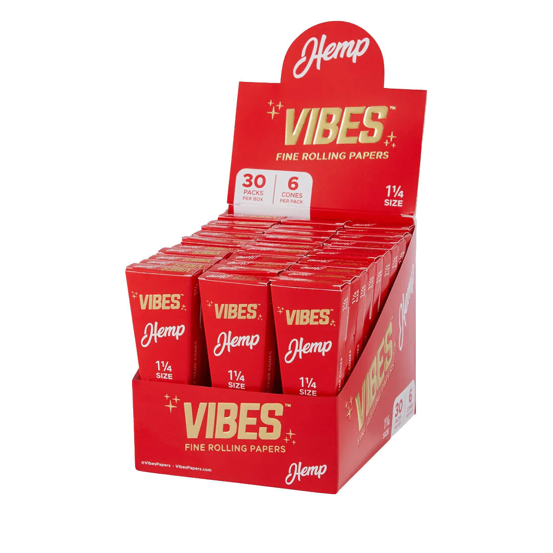 1 1/4" Pre-Rolled Cones from Vibes Rolling Papers