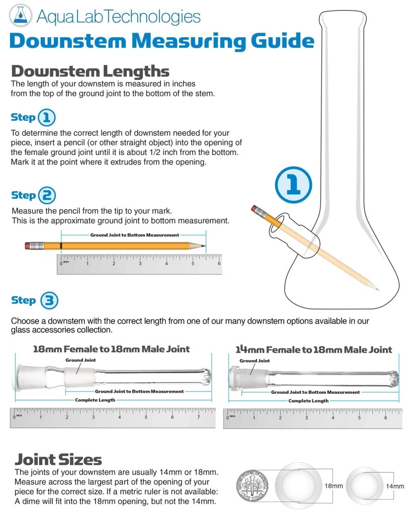 14/18mm Replacement Downstems - Aqua Lab Technologies