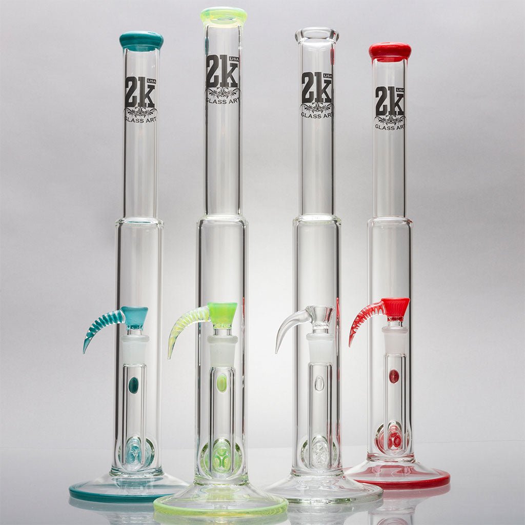 2K Glass Art - Triple MeshLine Perc Bongs