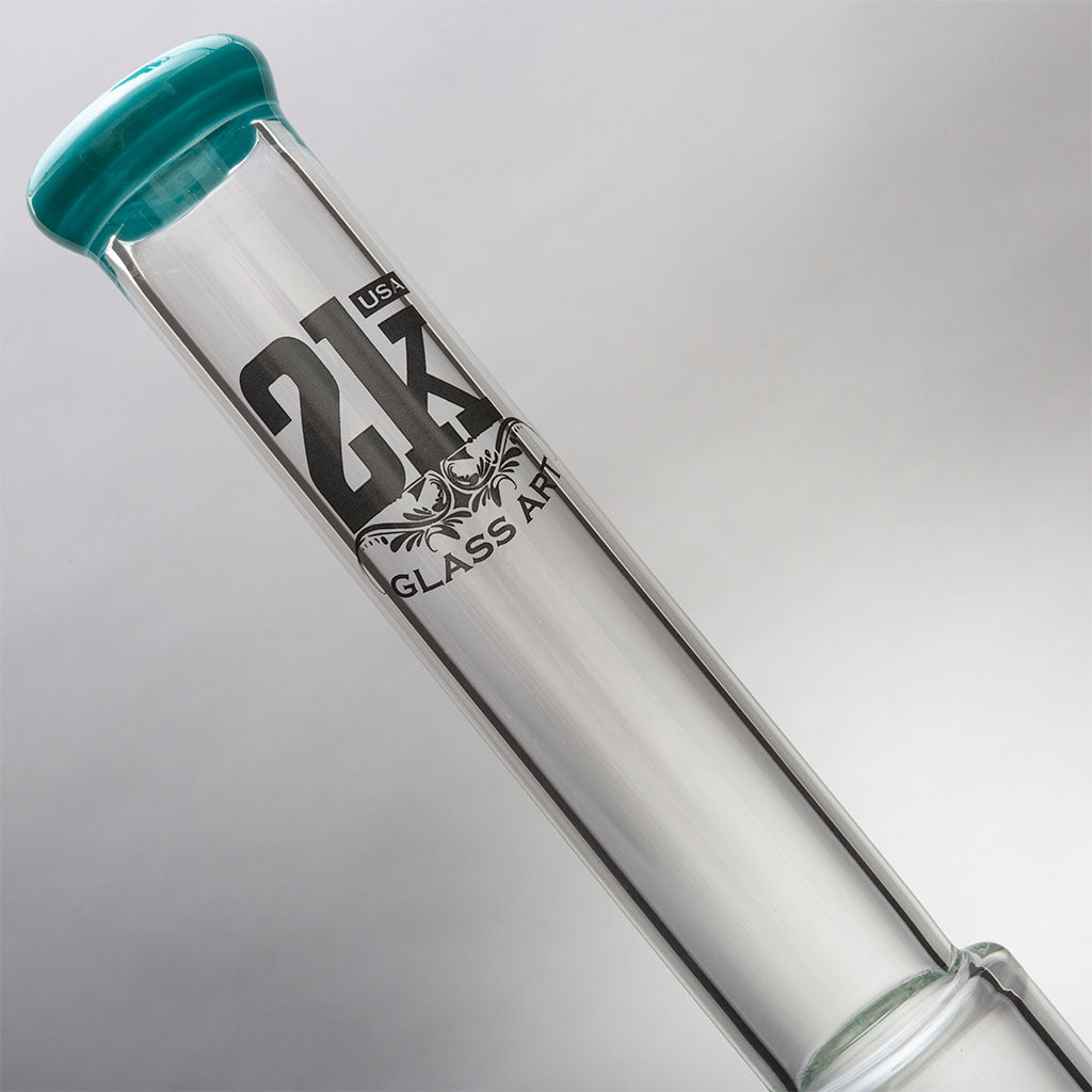 2K Glass Art Triple MeshLine Perc Bongs