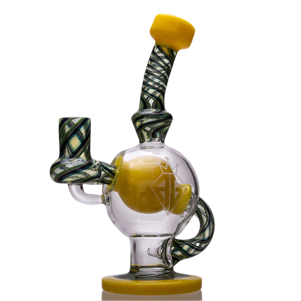 Augy Glass Worked Ball Dab Rig