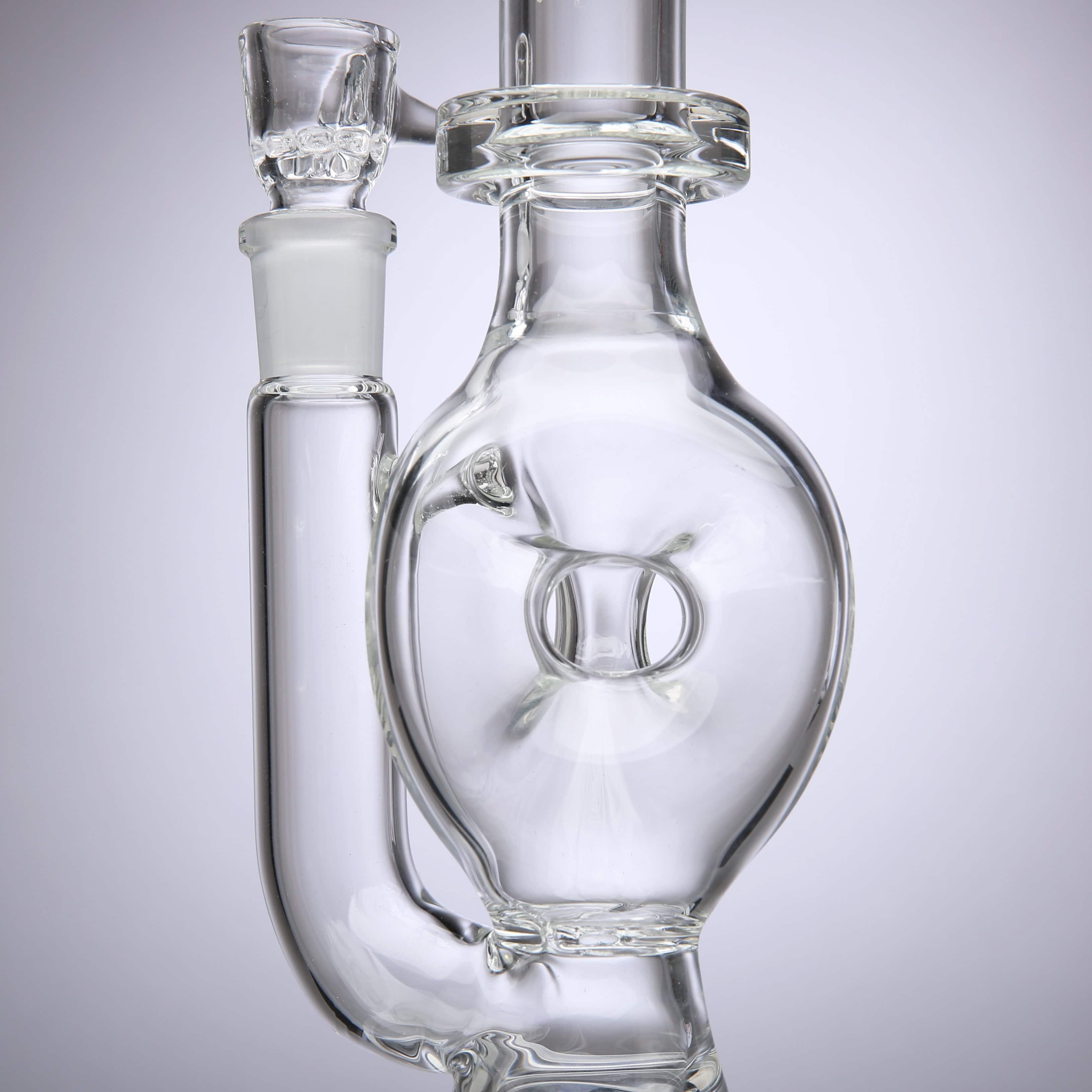 Ben Wilson Glass Triple Donut Disc Perc Bong