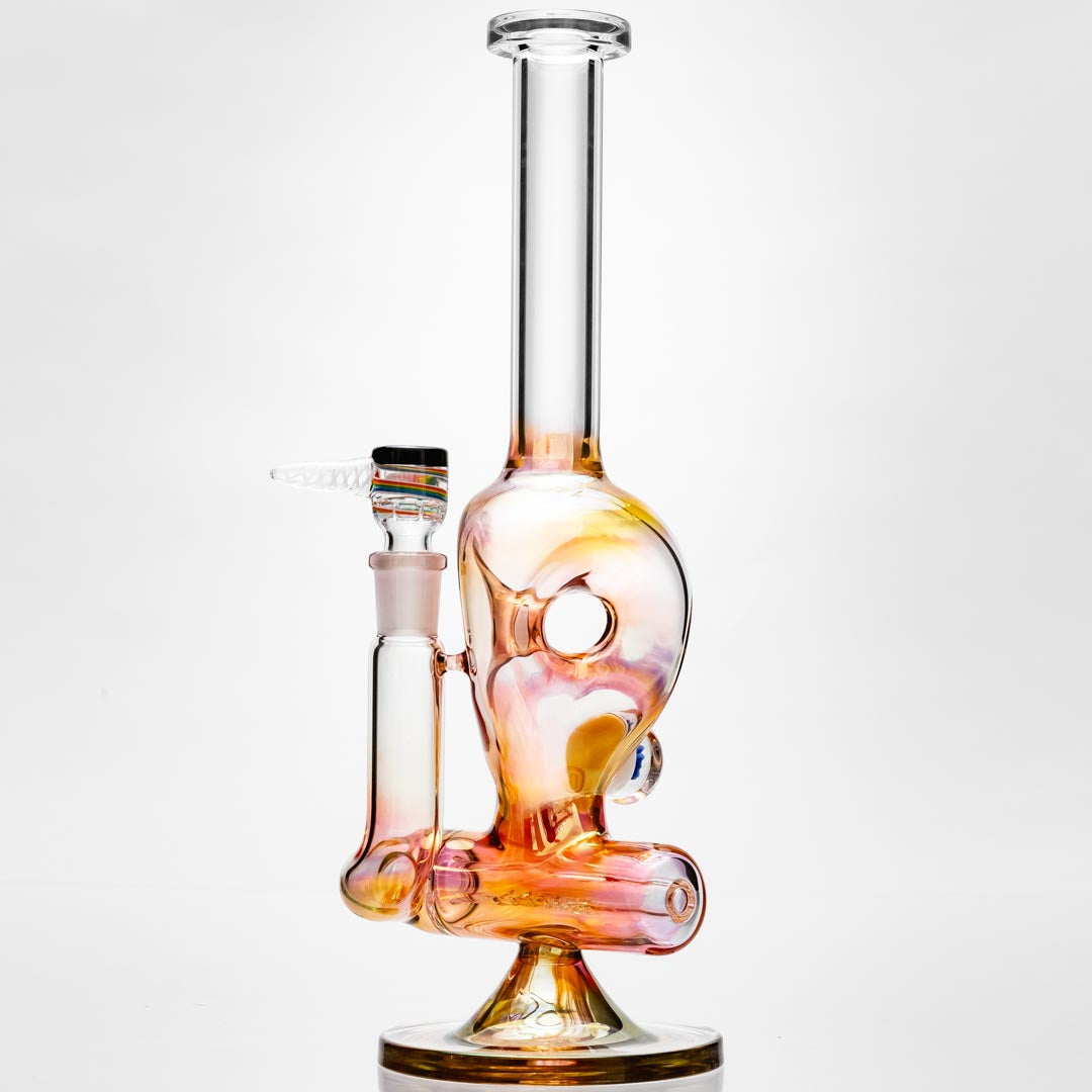 B. Wilson Glass Fumed Donut Inline Bongs