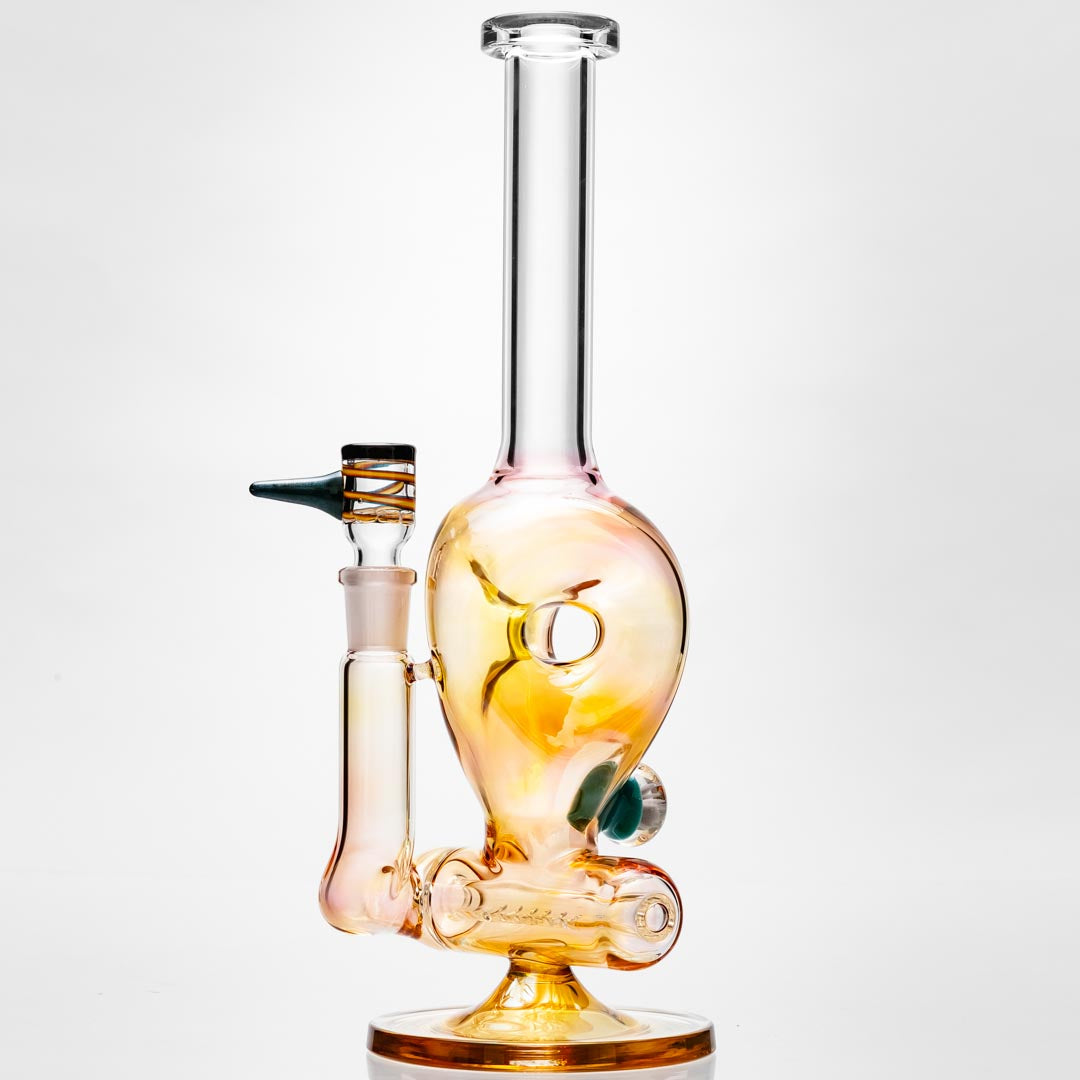 B. Wilson Glass Fumed Donut Inline Bongs