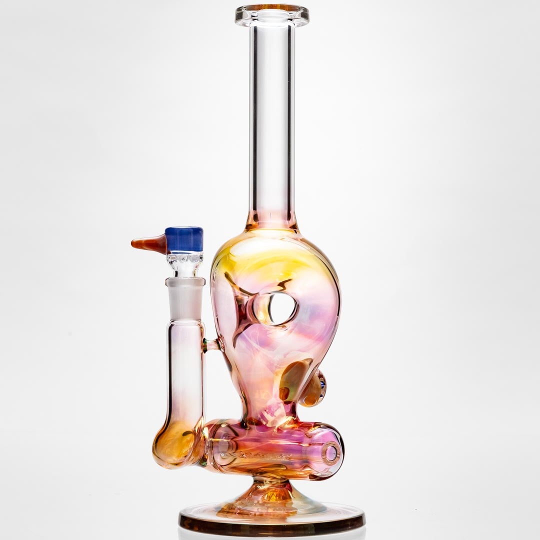 B. Wilson Glass Fumed Donut Inline Bongs