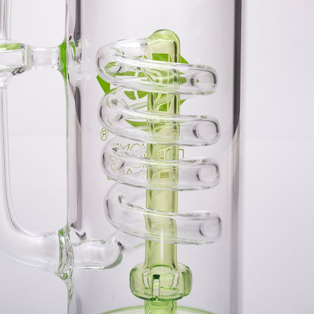 Diamond Glass Internal Corkscrew Bong