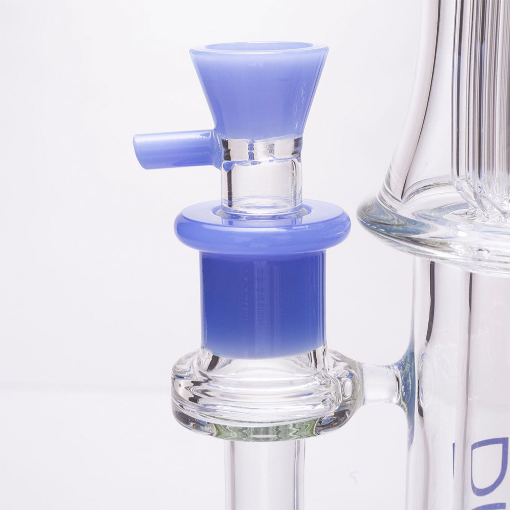 Diamond Glass Peachy Ratchet Perc Bong