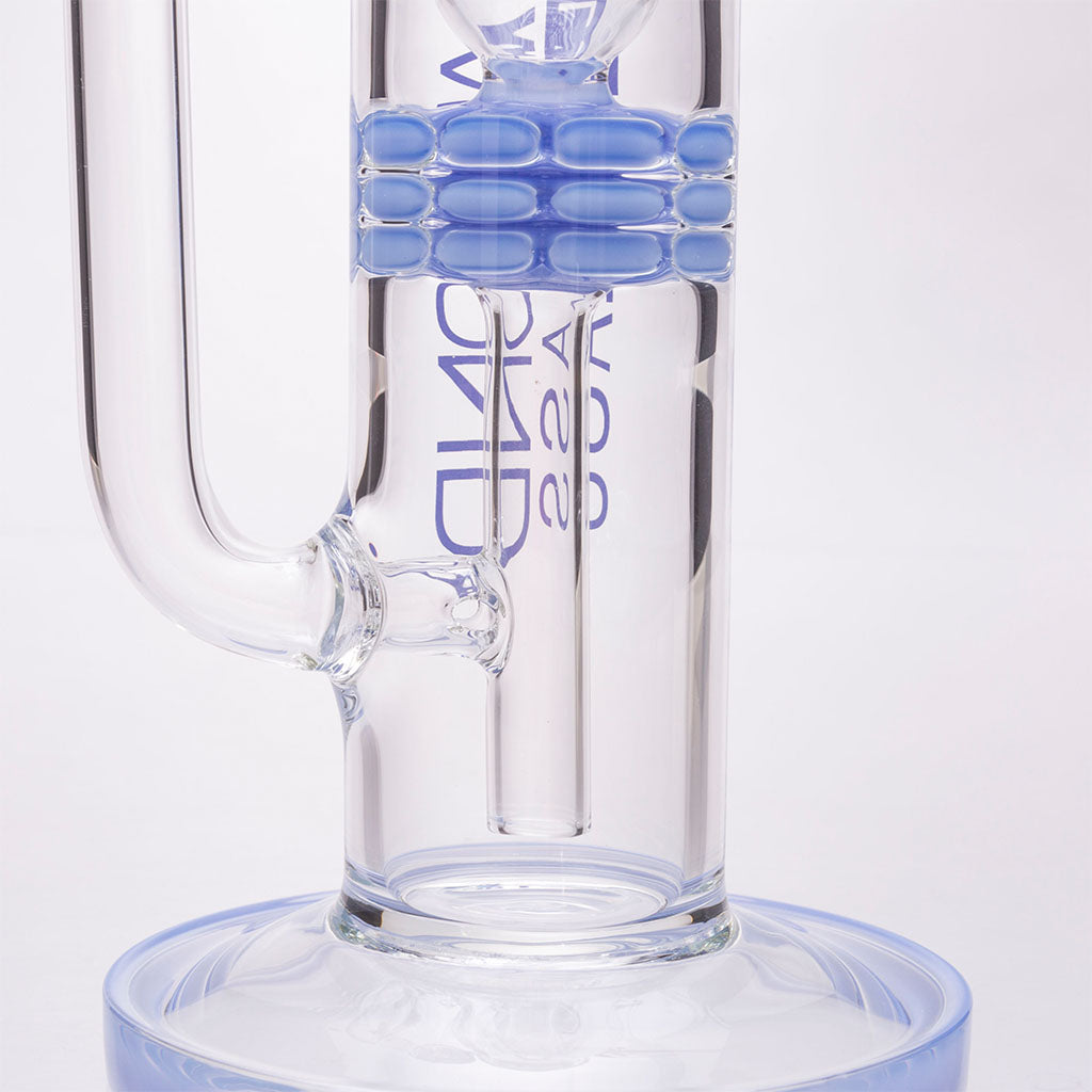 Diamond Glass Peachy Ratchet Perc Bong