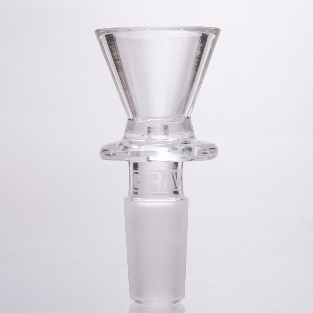 GRAV Clear Glass Funnel Bong Bowl