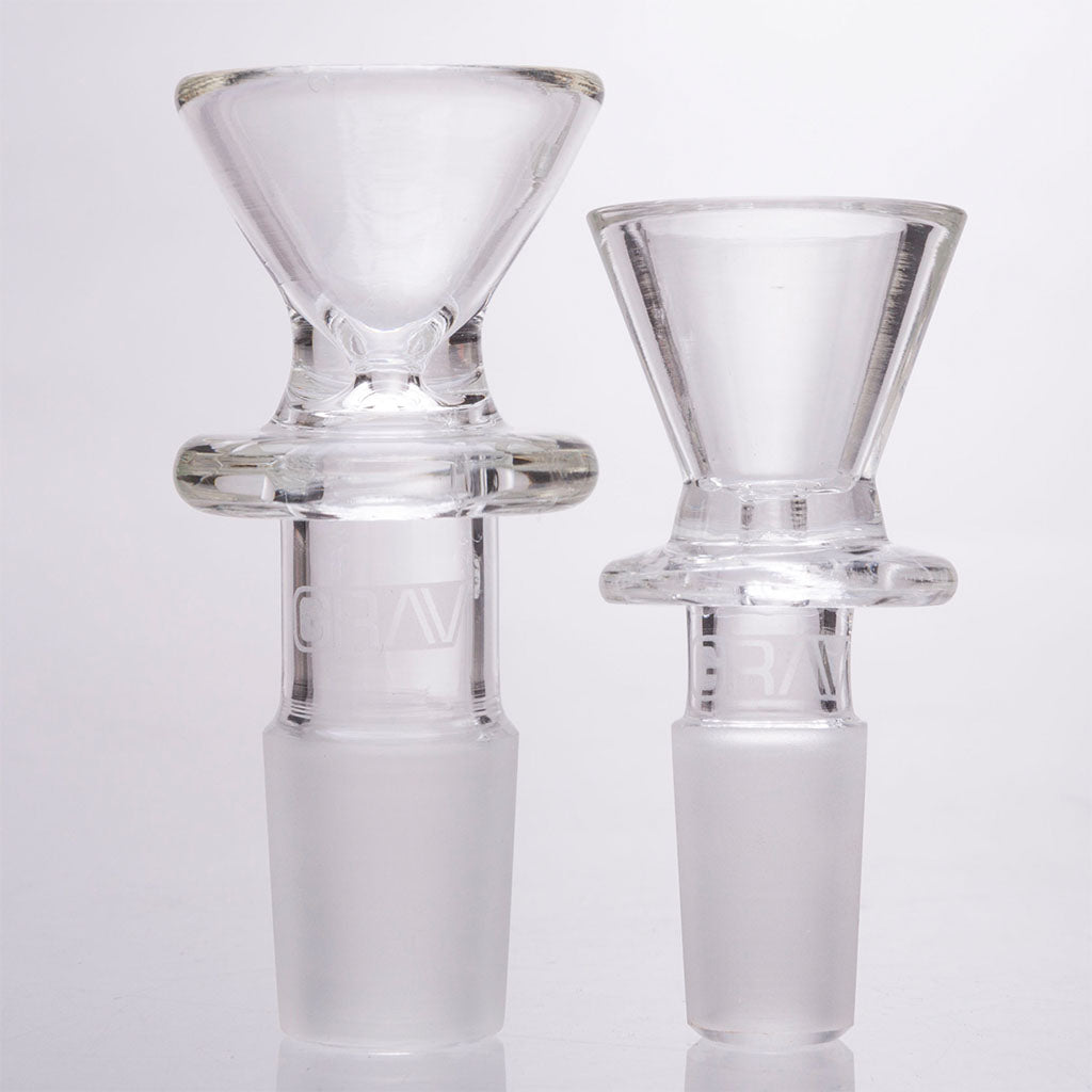 GRAV Clear Glass Funnel Bong Bowl