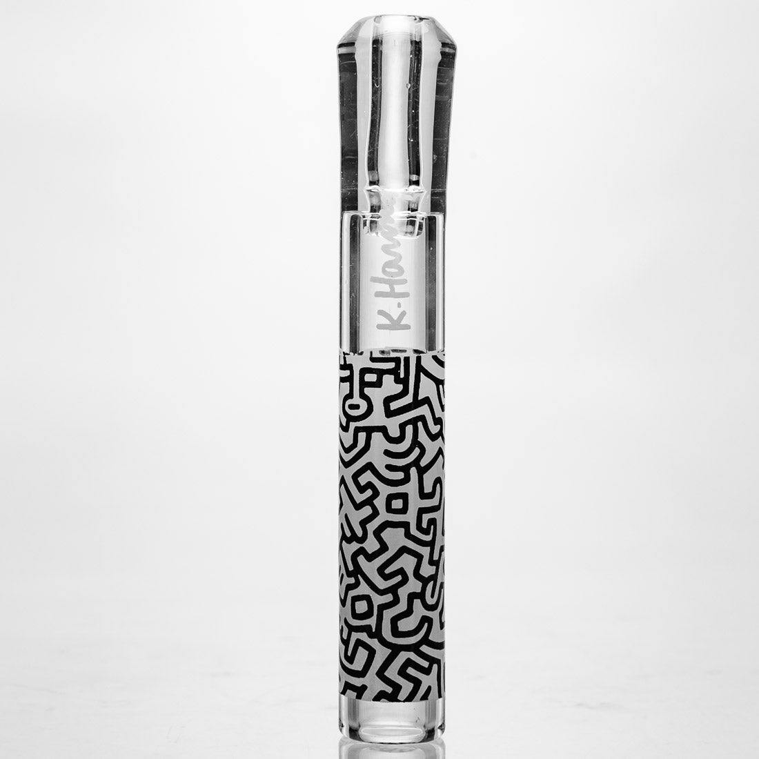 Keith Haring Glass Taster Chillum Onie Pipes