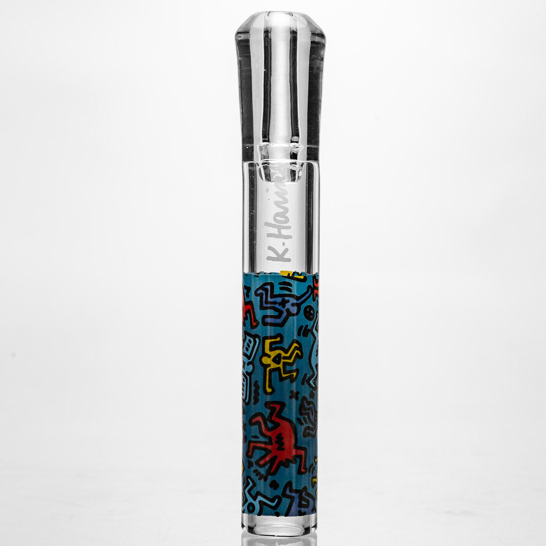 Keith Haring Glass Taster Chillum Onie Pipes