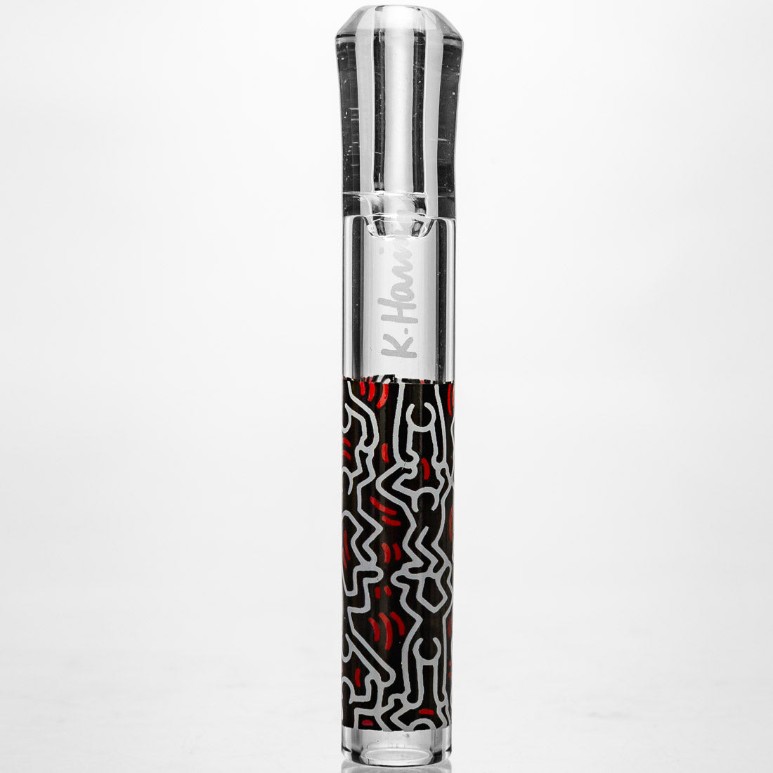 Keith Haring Glass Taster Chillum Onie Pipes