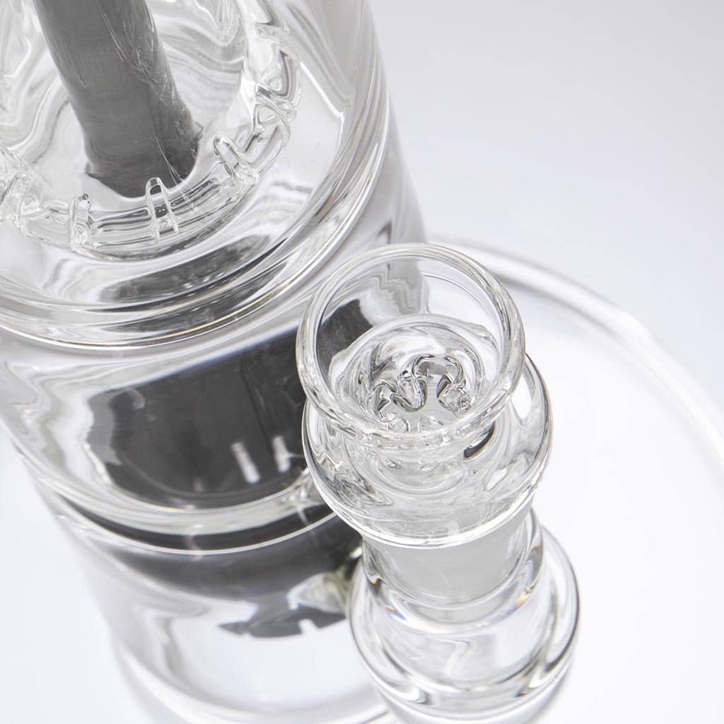 Manifest Glassworks Black CIRQ Double Perc Bongs