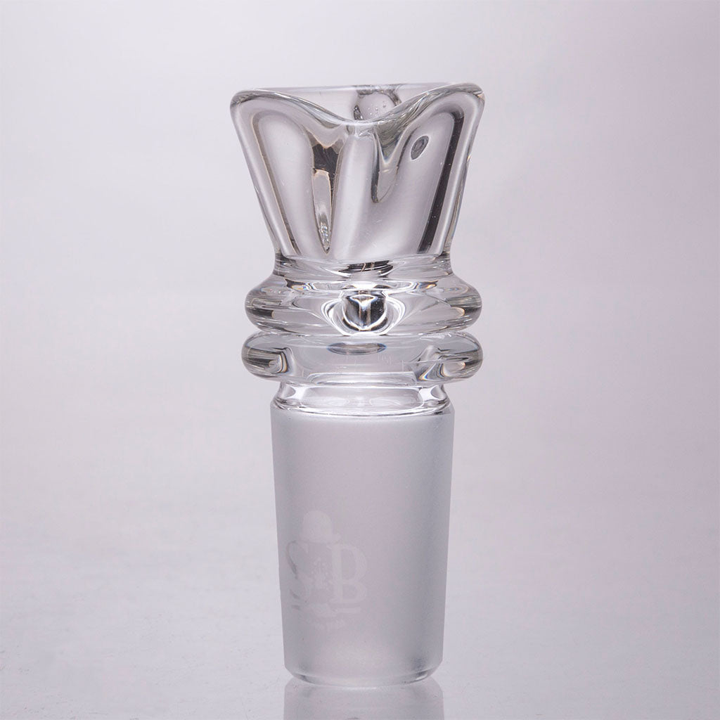 Sheldon Black Glass Embur Bong Bowl