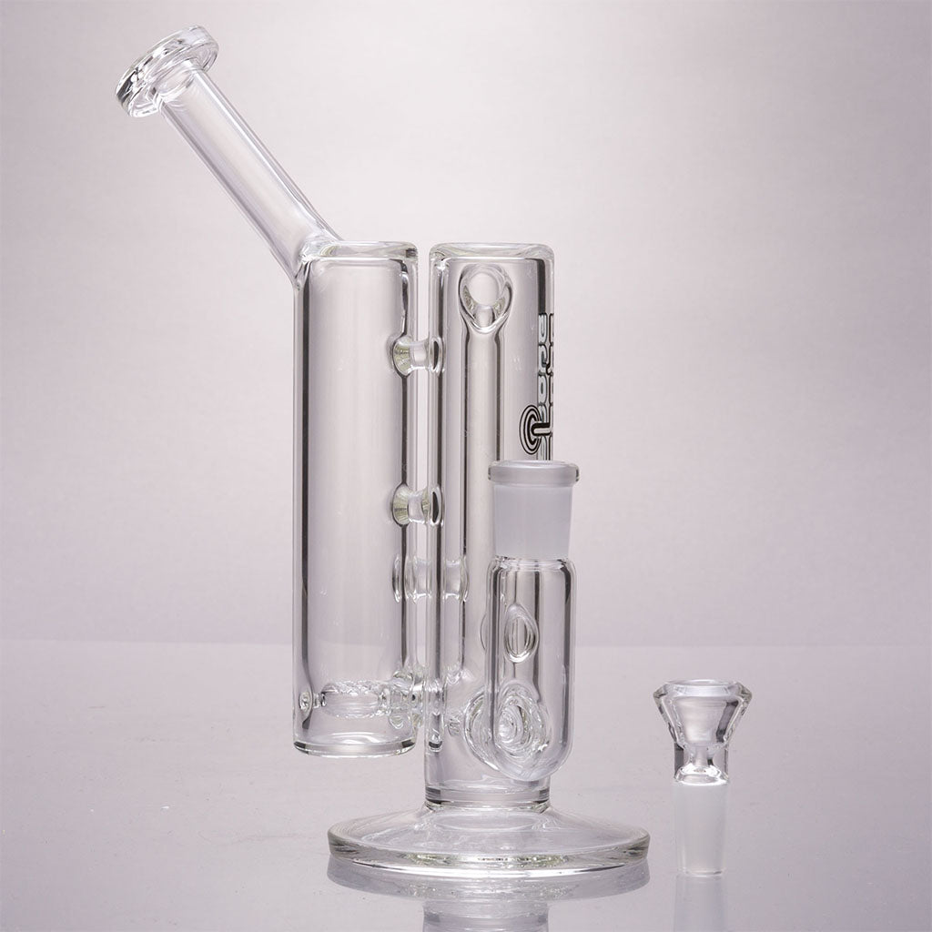 Stone Glass Works Mini Double Waffle Perc Bubbler