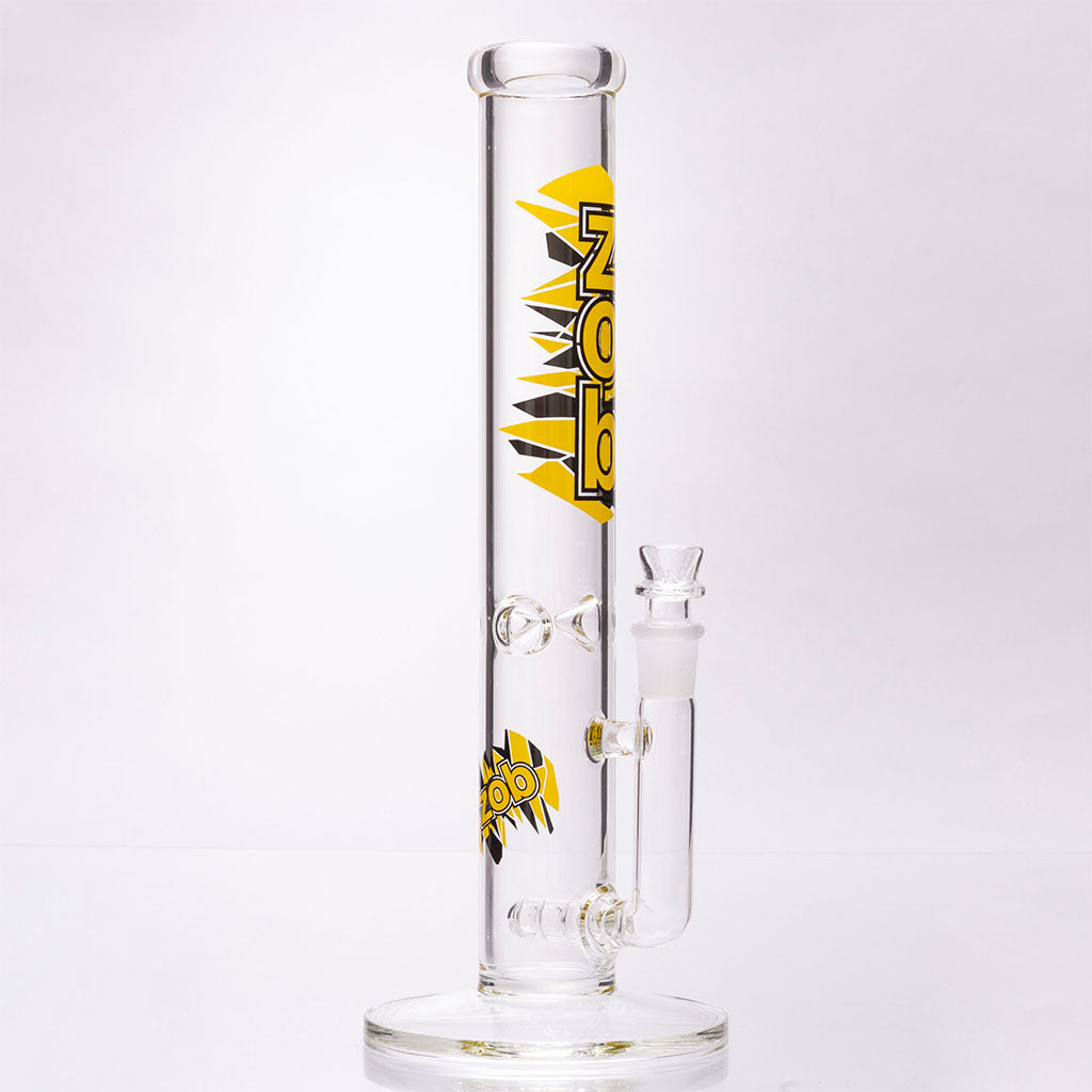 Zob Glass 14-inch StemLine Straight Bongs