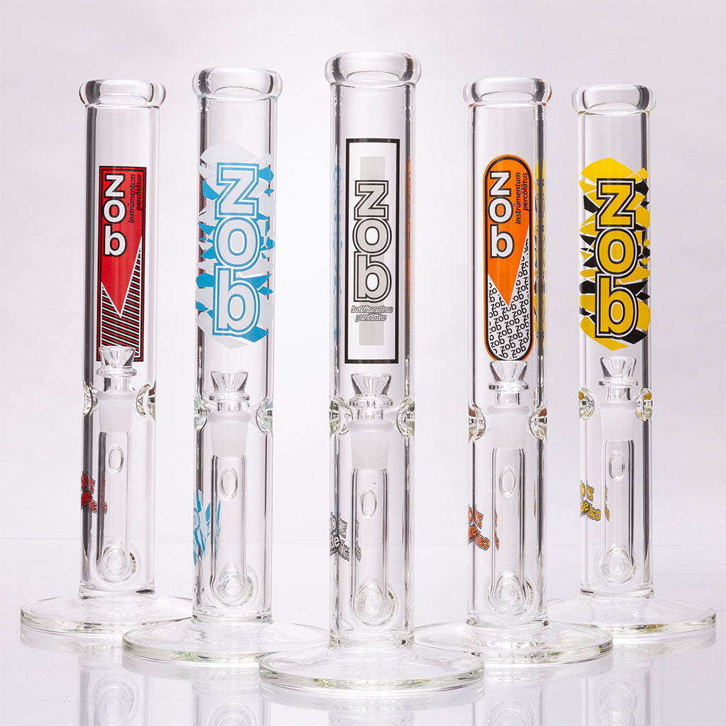 Zob Glass 14-inch StemLine Straight Bongs