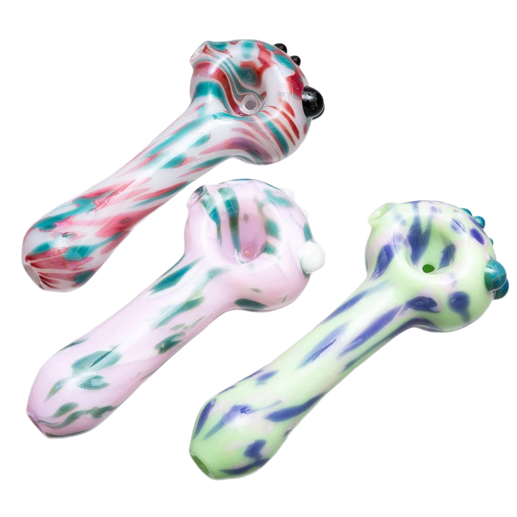 Adventures in Glass Blowing Splatter Hand Pipe