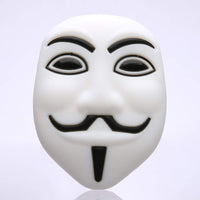 Anonymous Themed Silicone Hand Pipes - Aqua Lab Technologies