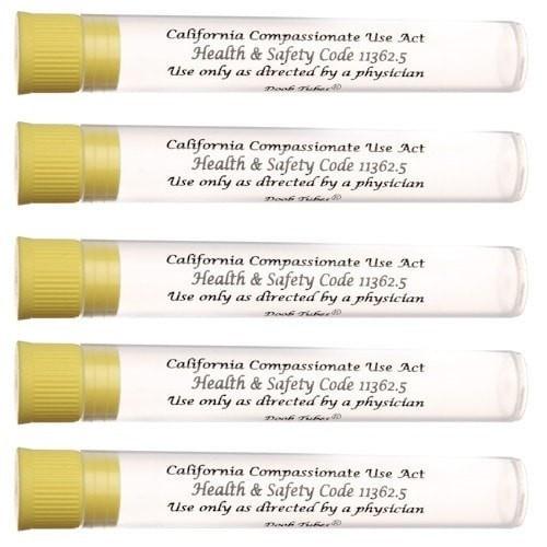 California Doob Tube - Yellow Top 5 Pack - Aqua Lab Technologies