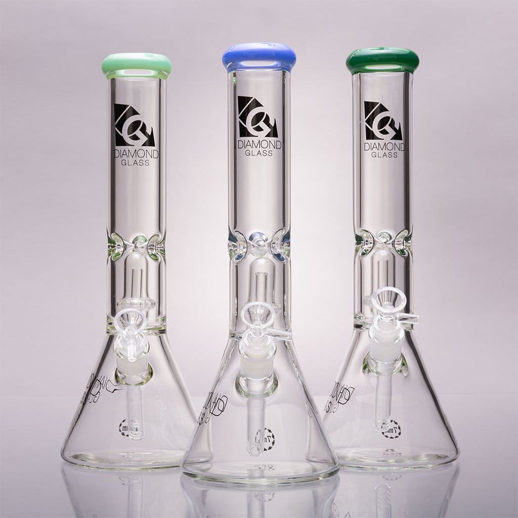 Diamond - 7mm Shower Head Beaker Bongs