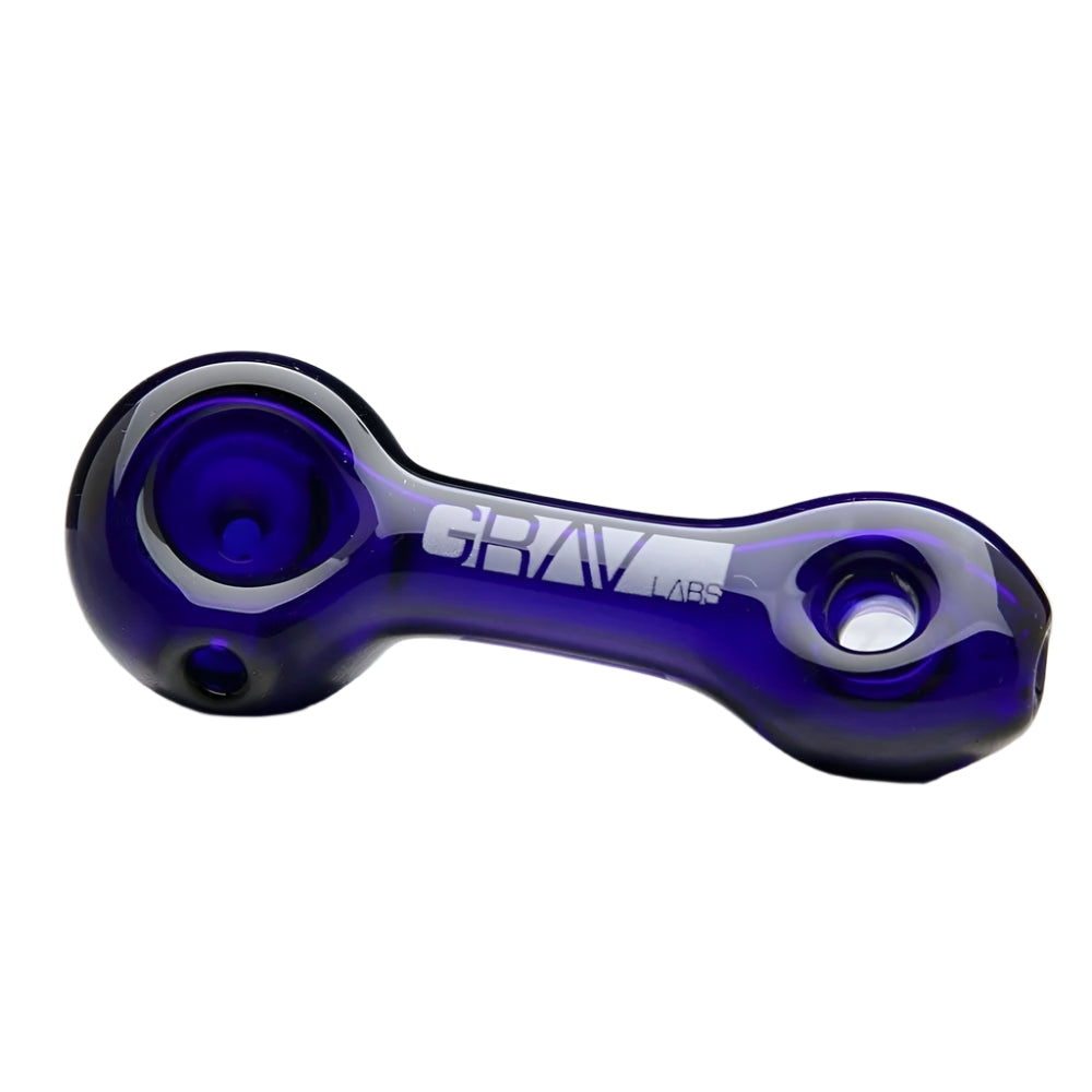 GRAV Glass Cobalt Blue Mini Donut Spoon Pipe
