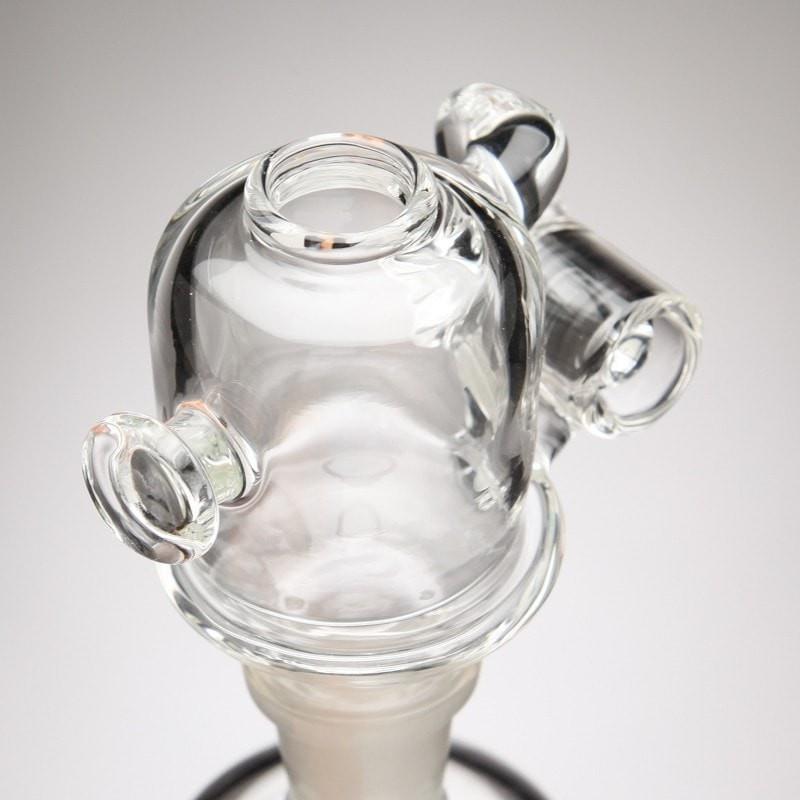 J-Red Glass - 90º Hatched Vapor Dome - 14mm Male - Aqua Lab Technologies