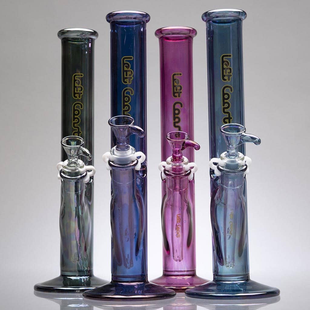 Left Coast - Anodized Straight Bongs - Aqua Lab Technologies