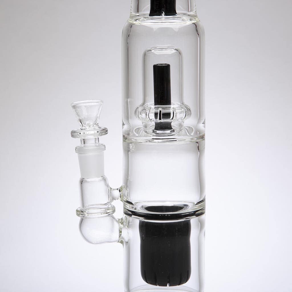 MGW Black CIRQ Double Perc Bong