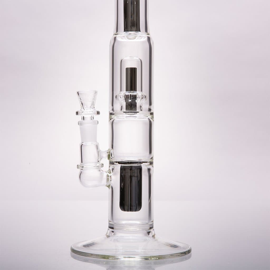 MGW - Black Mini CIRQ Double Bong - Aqua Lab Technologies