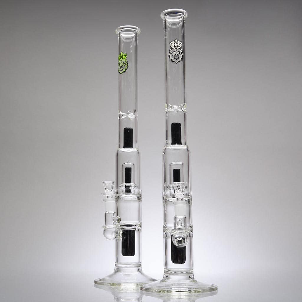 MGW Mini Black CIRQ Double Perc Bong