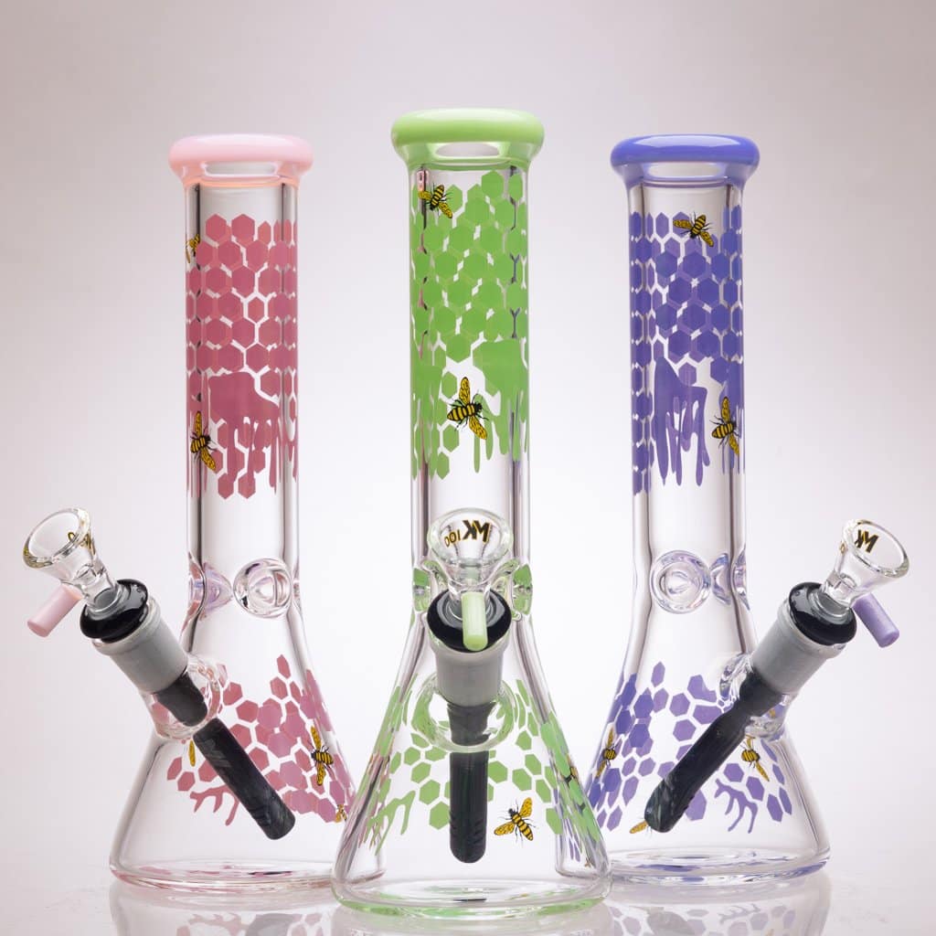 MK100 - 7mm Mini HoneyBee Beaker Bongs