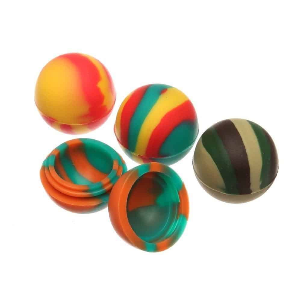 Oil Slick - Four Pack of Rasta Mix Slick Ball Minis