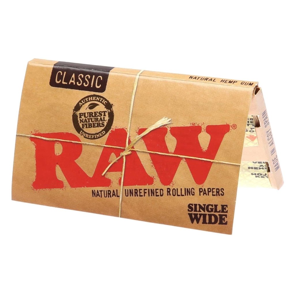 RAW - Classic Single Wide Rolling Papers - Aqua Lab Technologies