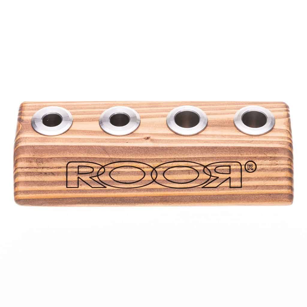 RooR Glass - 4-Hole Wood Bowl Holders - Aqua Lab Technologies