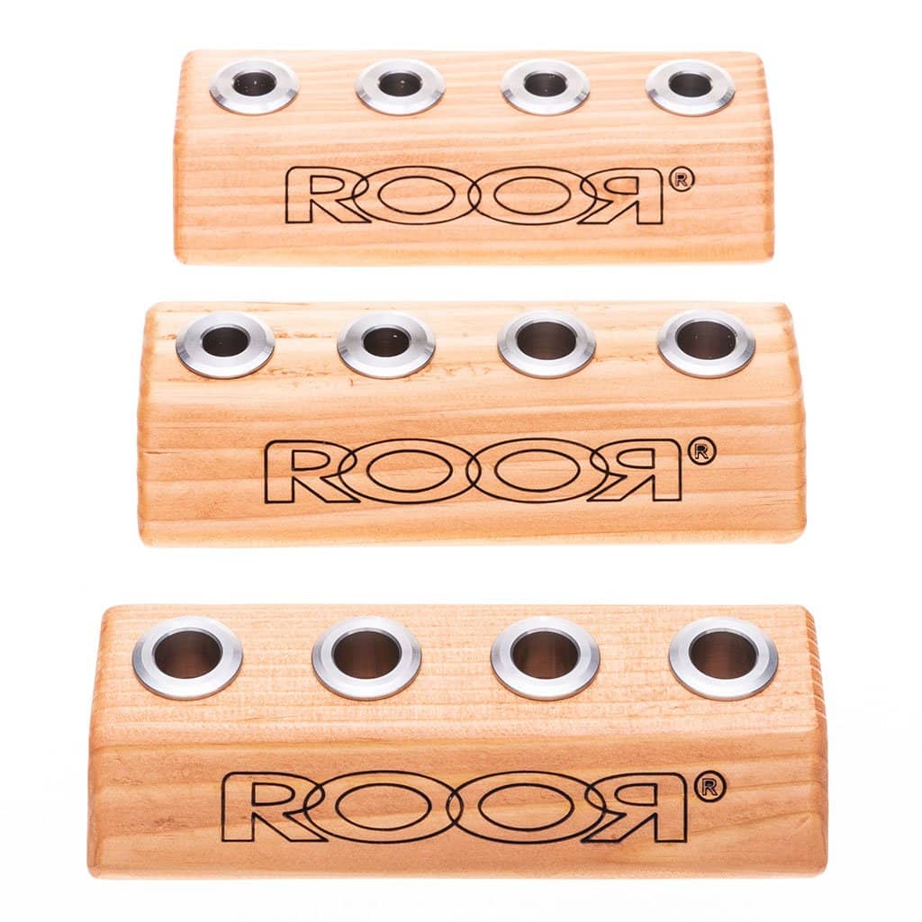 RooR Glass - 4-Hole Wood Bowl Holders - Aqua Lab Technologies