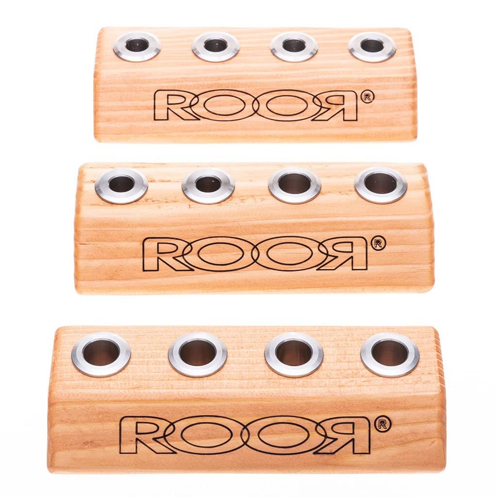 RooR Glass - 4-Hole Wood Bowl Holders - Aqua Lab Technologies