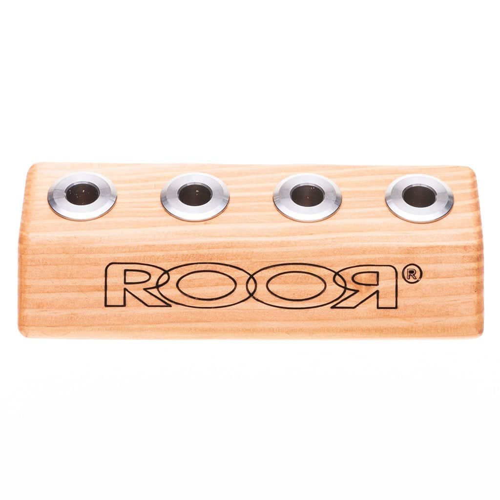 RooR Glass - 4-Hole Wood Bowl Holders - Aqua Lab Technologies